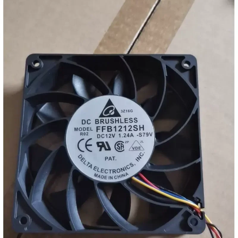 for Delta FFB1212SH 12025 High Speed Cooling Fan 12V 0.45A 120mm x 25mm Double Ball Bearing Server Case Cooler