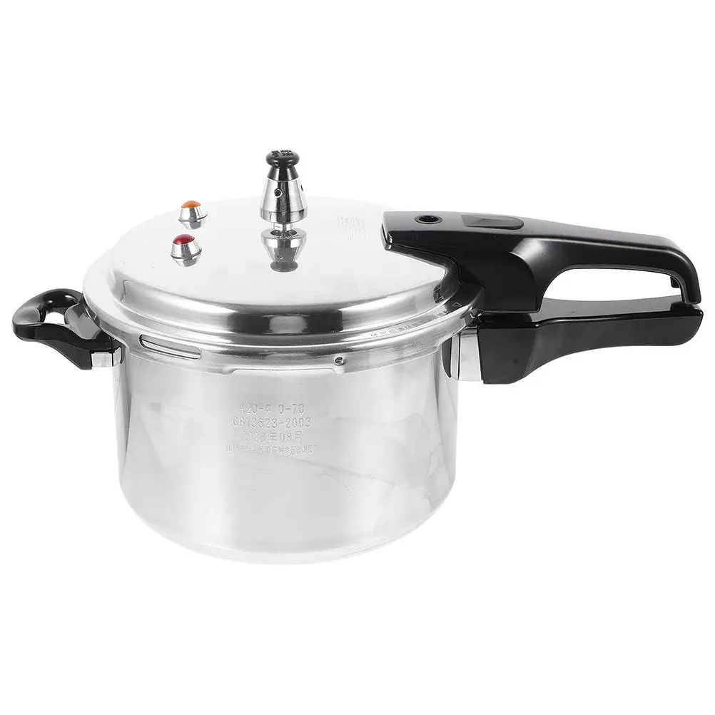 

Aluminum Pressure Cooker Polished Bottom Composite Gas Electric Induction Stoves Fast Prep Kitchen Pressure Pot