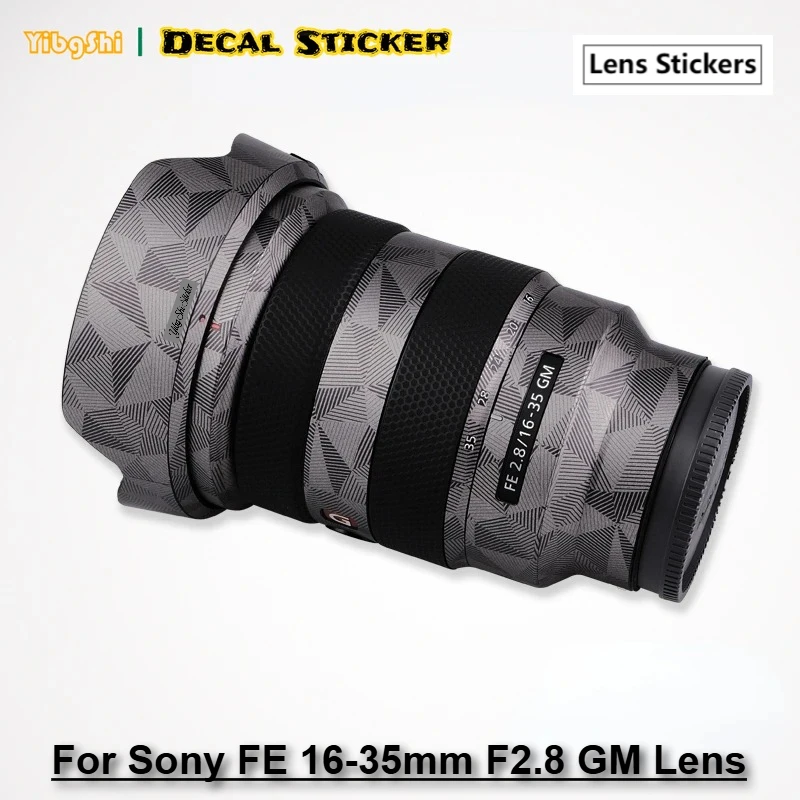 SEL1635GM наклейка на объектив камеры, защитная пленка, наклейка на корпус для Sony FE 16-35 F2.8 16-35 мм 2,8 GM FE1635mm F2.8G