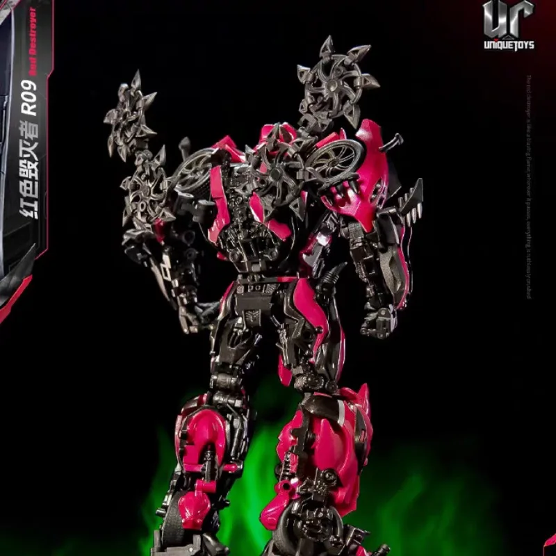 Transformacja UniqueToys UT-R09 UT R09 Czerwony Niszczyciel Autoboty Transformują Się w Model Auta Sportowego