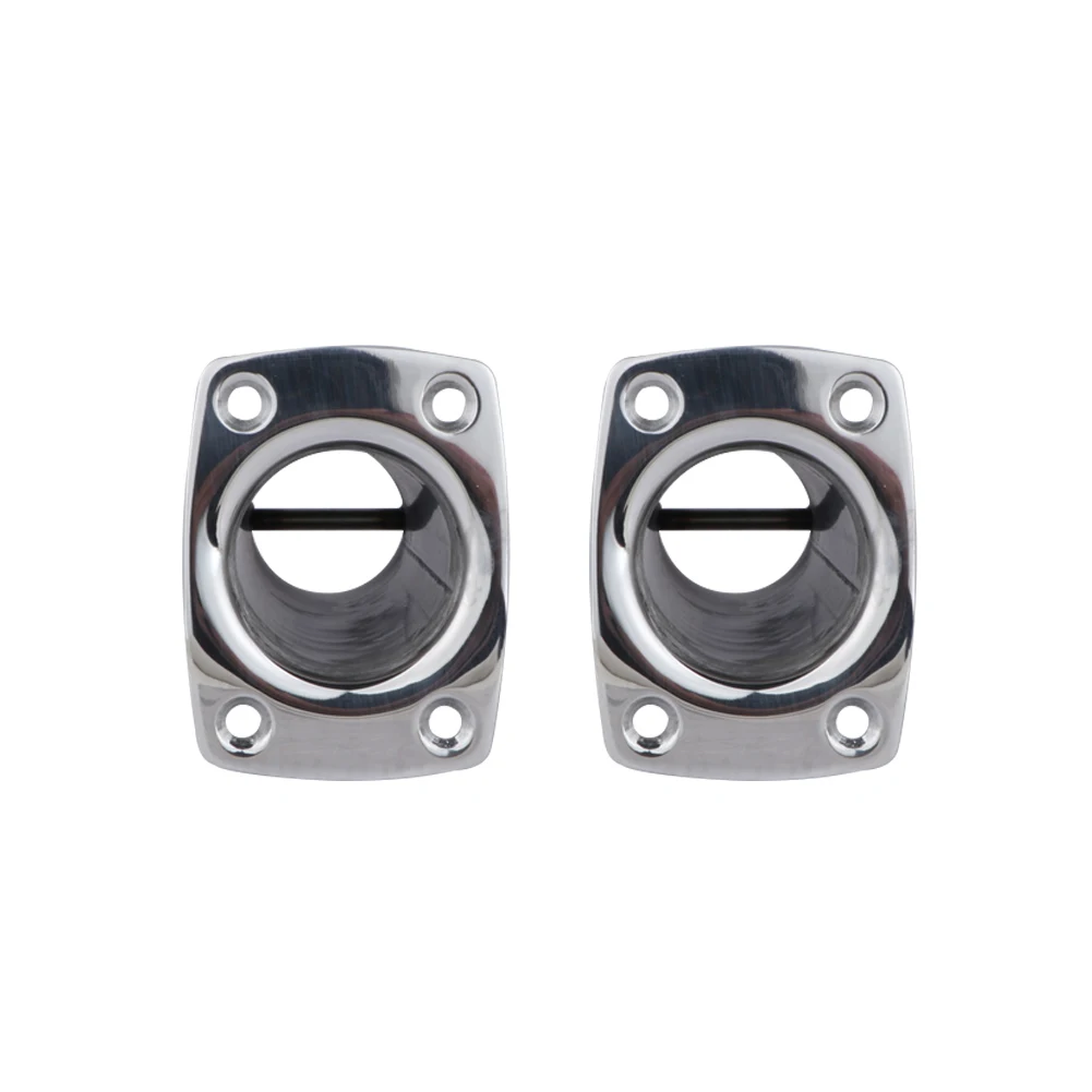 2X316 Stainless Steel Flush Mount Fishing Rod Holder 15 Degree  Rod Pod for Marine Boat