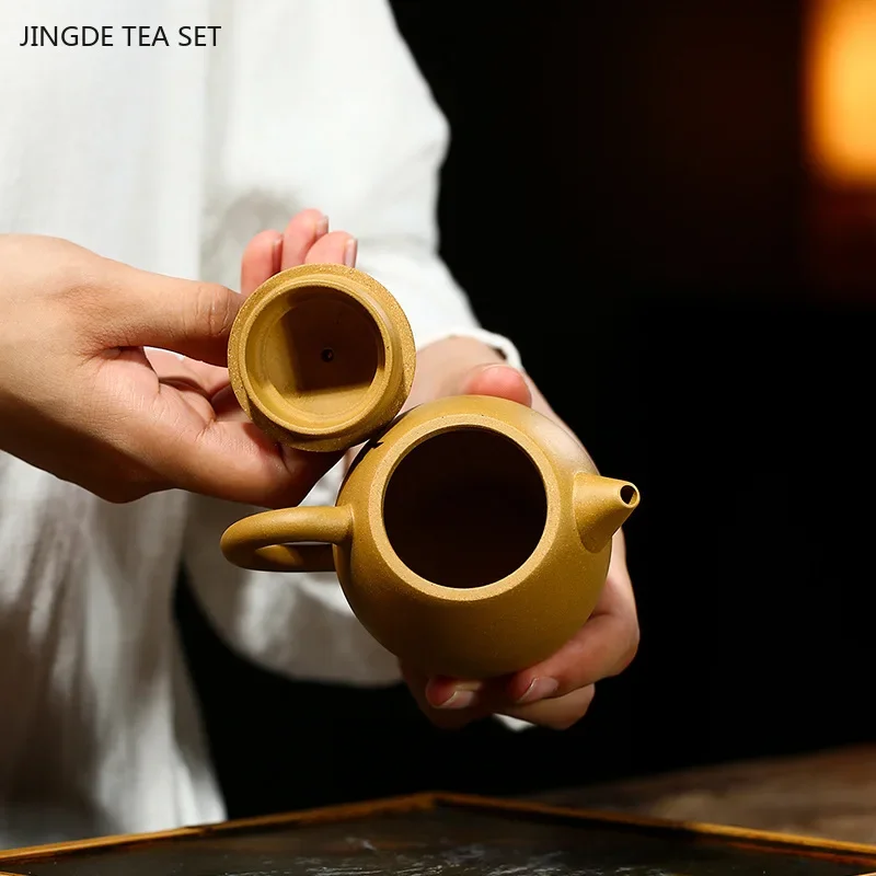 1PCS 180ml Chinese Yixing Purple Clay Tea Pot Section Mud Dragon Egg Teapot Filter Beauty Tea Infuser Zisha Tea Accessories - view 4