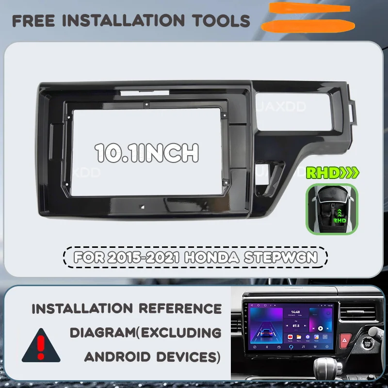 

Автомобильный DVD MP5 радио Android рамка видеоплеер приборная панель мультимедиа для Honda Stepwgn 2015-2021 годов 10,1 дюйма canbus box 2 Din жгут
