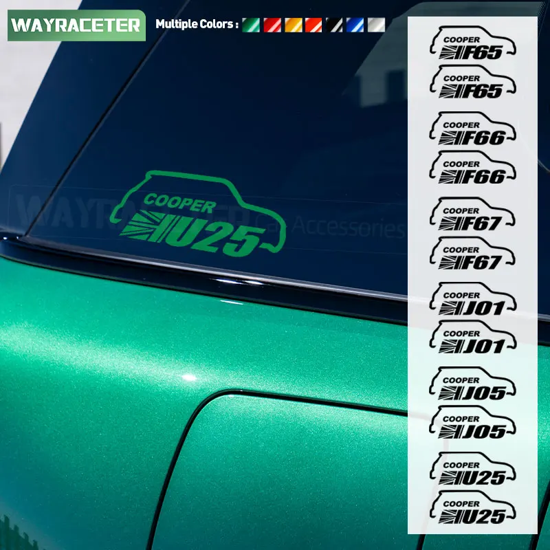 

2 Pcs Reflective Window Sticker Body Vinyl Decal For MINI Cooper J01 F65 F66 F67 2024 JCW U25 Countryman 2024 Aceman J05 2025