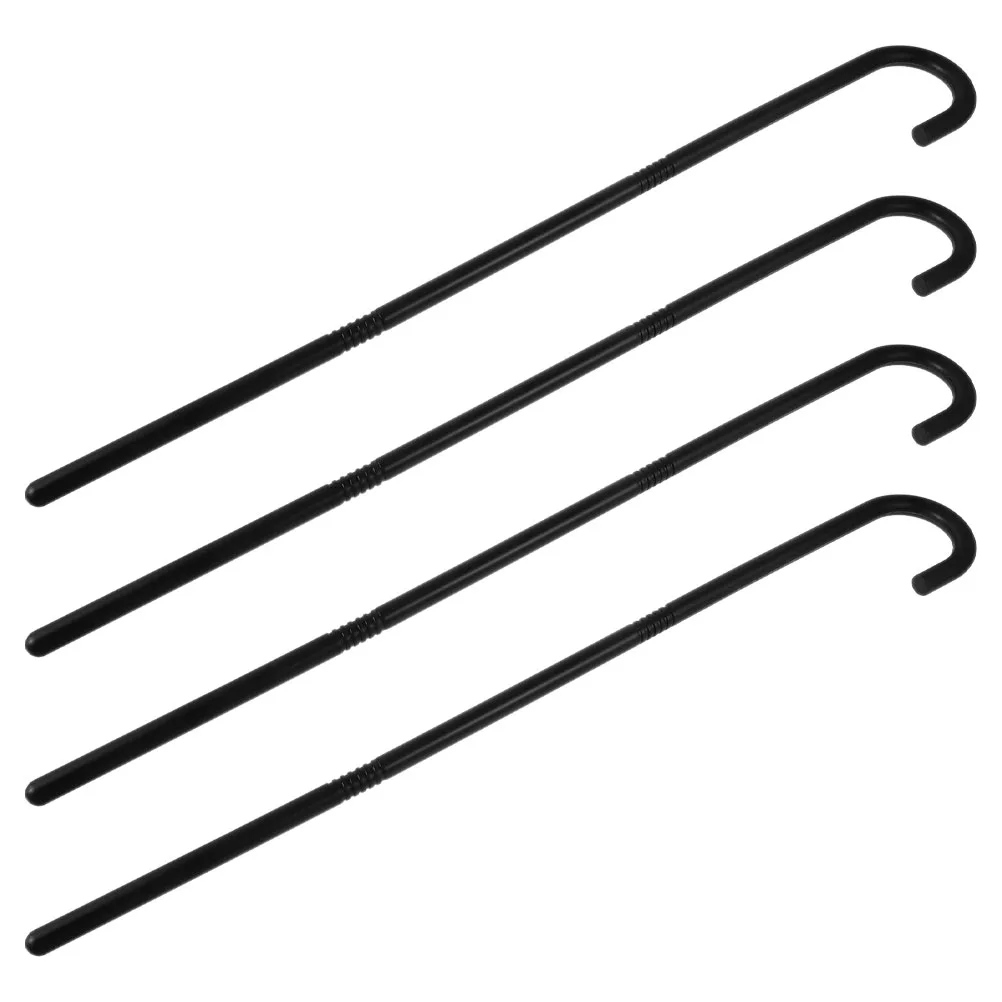 

4pcs Vintage Style Plastic Walking Costume Prop For Halloween Cosplay Stage Performance Dress Up Party Black Prop Cosplay