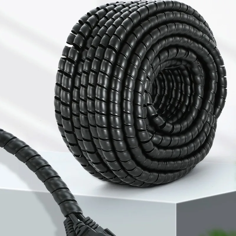 Cable Sleeves 8mm-42mm Universal Flexible Spiral Sleeving Wire Protector Cable Sleeve Cover Tube Line Organizer Pipe Protection