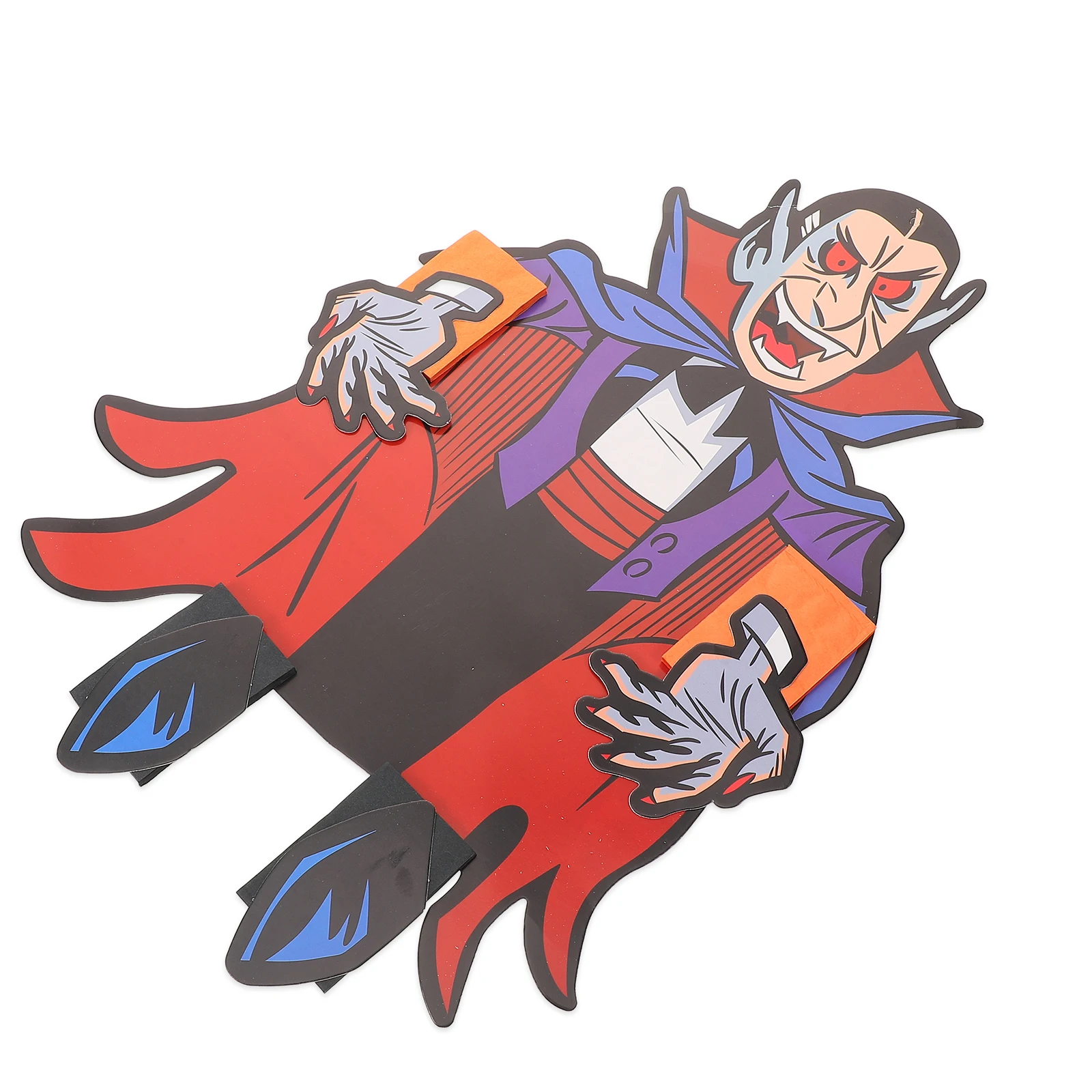 

Vampire Pendant Halloween Decoration Paper Hanging Decor Lightweight Spooky Graveyard Scenes Witches Zombies Spiders