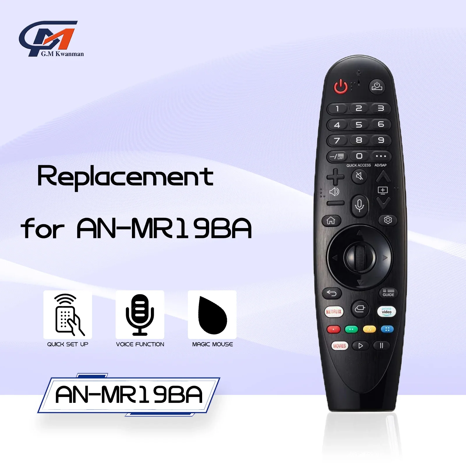 AN-MR19BA AKB75635305 Magic Voice Remote Control with Netflix for L NanoCell TV SM80 SM81 SM82 SM85 SM86 SM90 SM95 SM98 SM99