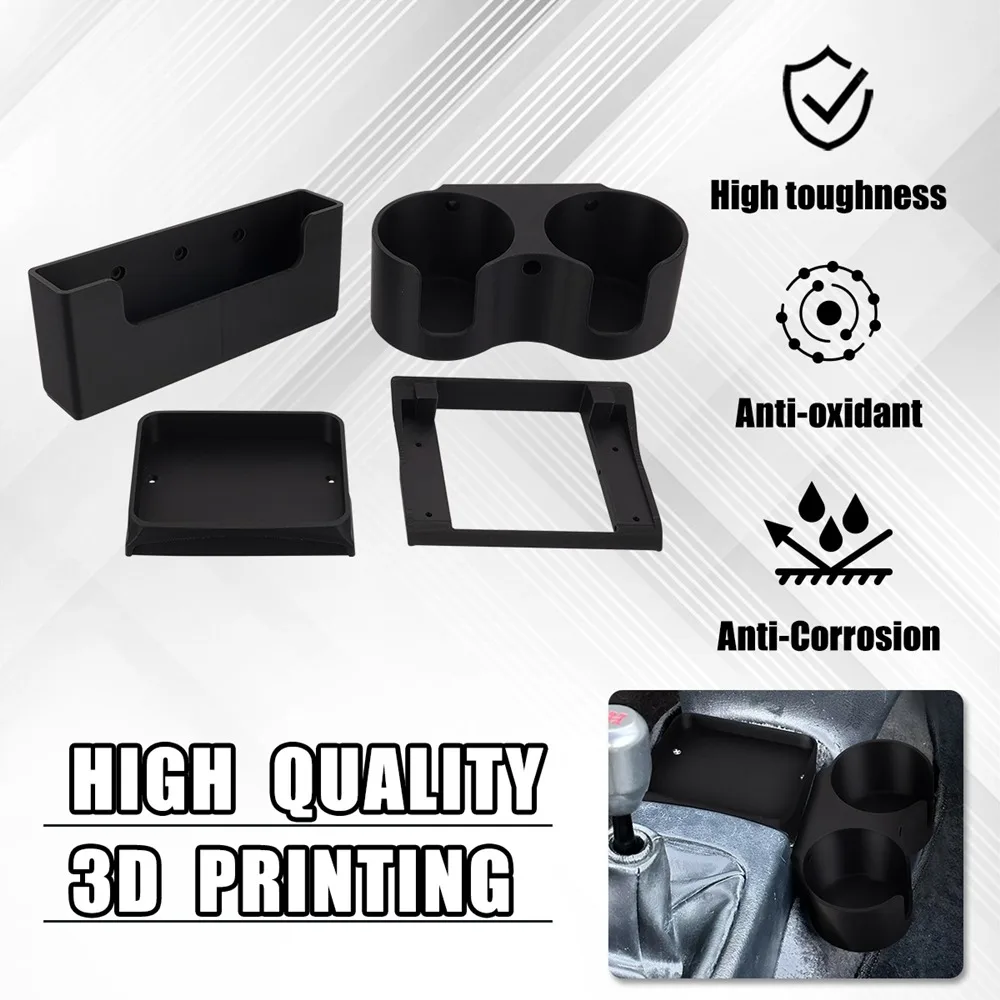 

Cup Holder Storage Rack For 1992-1995 Honda Civic EG Cup Holder Upgrade With Washers Screws