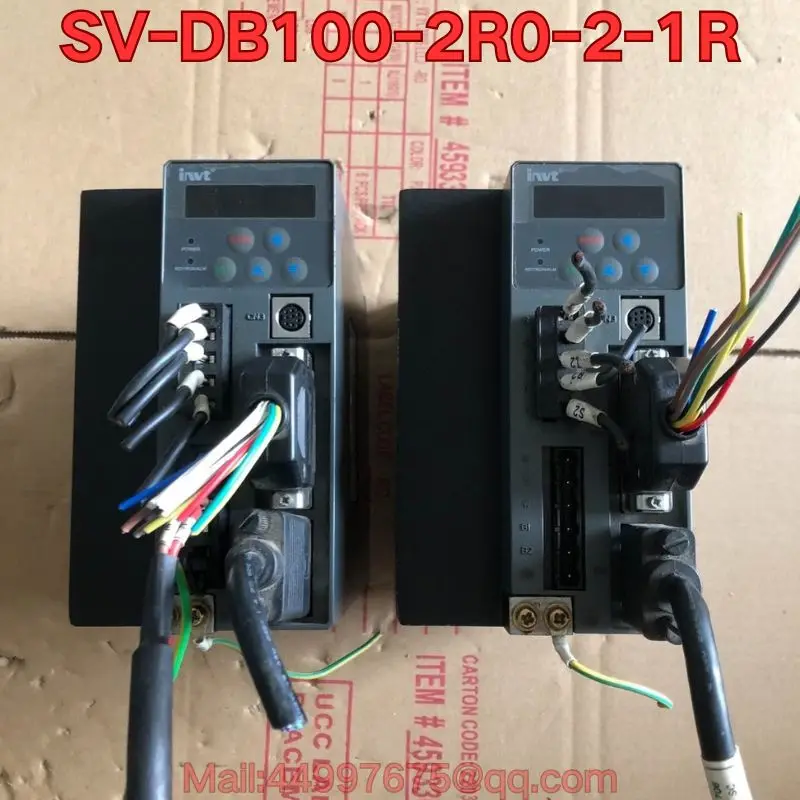 

Second-hand SV-DB100-2R0-2-1R servo drive function test is normal