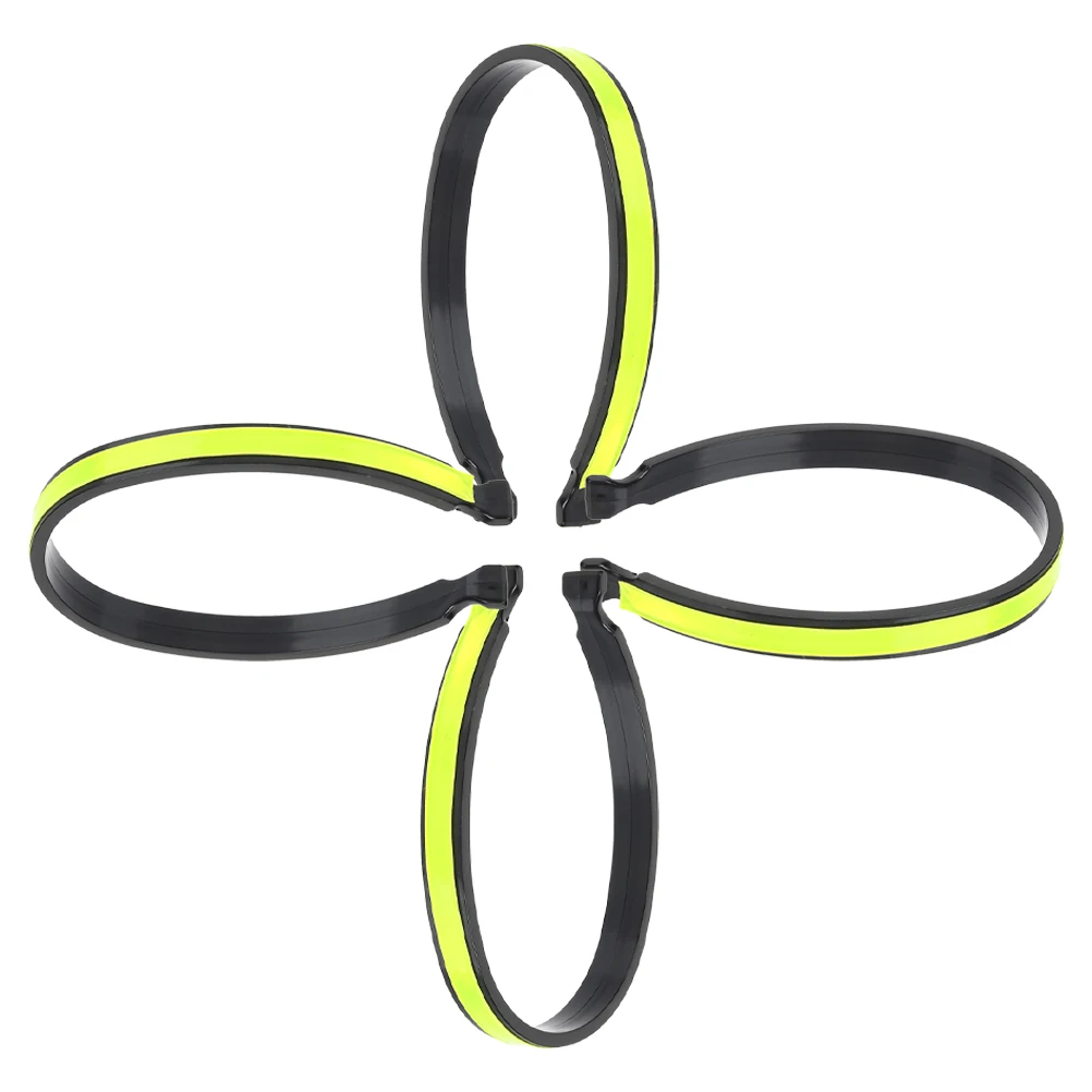 

4pcs Reflective Trouser Clips Night Bike Riding Elastic Leg Bands Bright Colors Durable Outdoor Sports Accessories