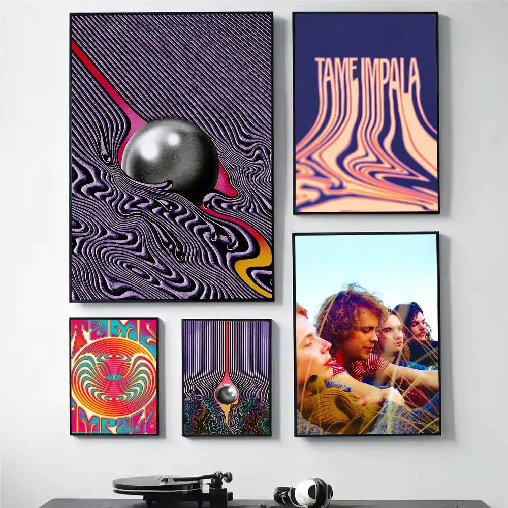 

Tame I-Impala Band Poster HD Quality Wall Art Retro Posters For Home Room Wall Decor Self Adhesive