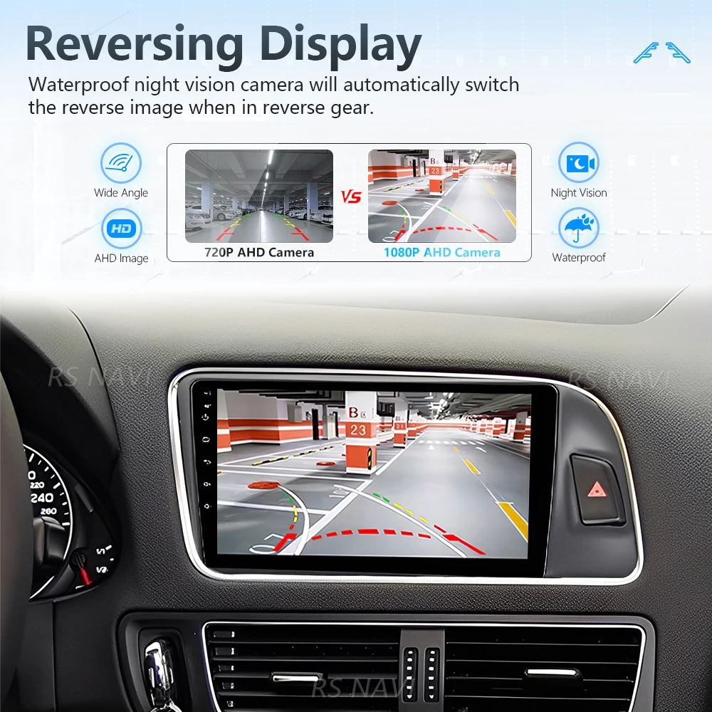 Android 16 CarPlay Radio for Audi Q5 2005-2017 2K Screen