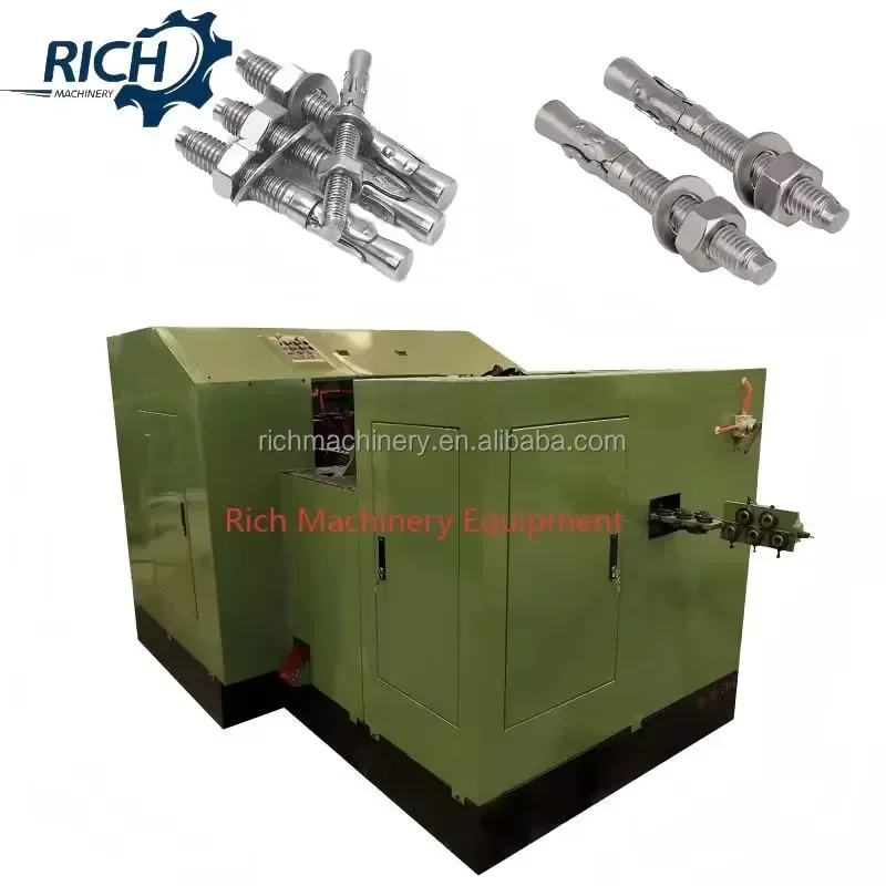 [2026] Rich Hot Sell Forging Machine Galvanized Anchor Bolt Line Cold Heading Machine Wedge Anchor Automatic High Speed