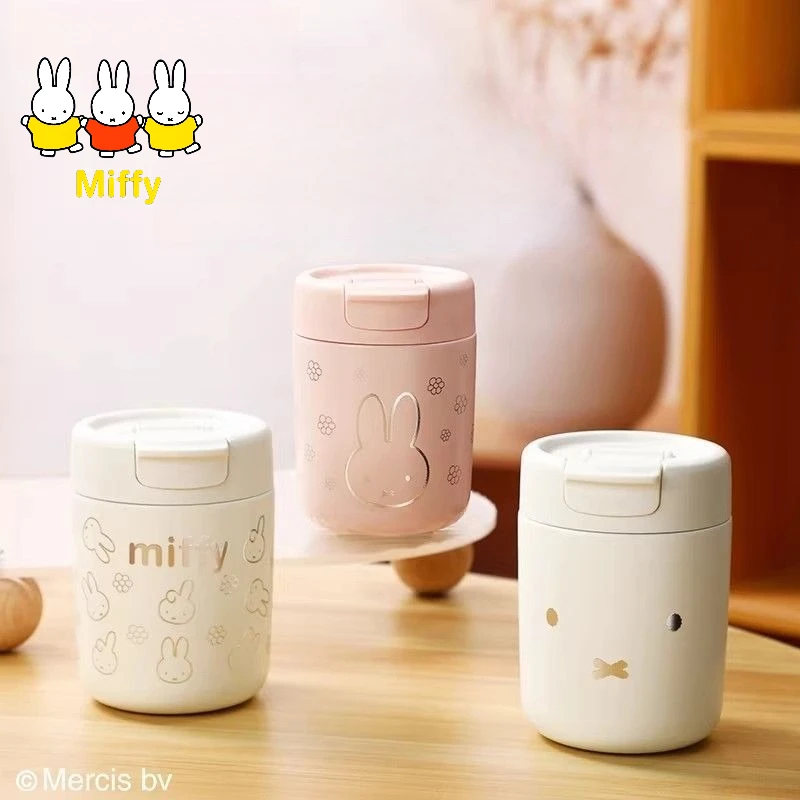 

Kawaii Miffy Miffy Insulated Cup Portable 316 Stainless Steel Coffee Cup Office Ladies with High Appearance Standards Water Cup