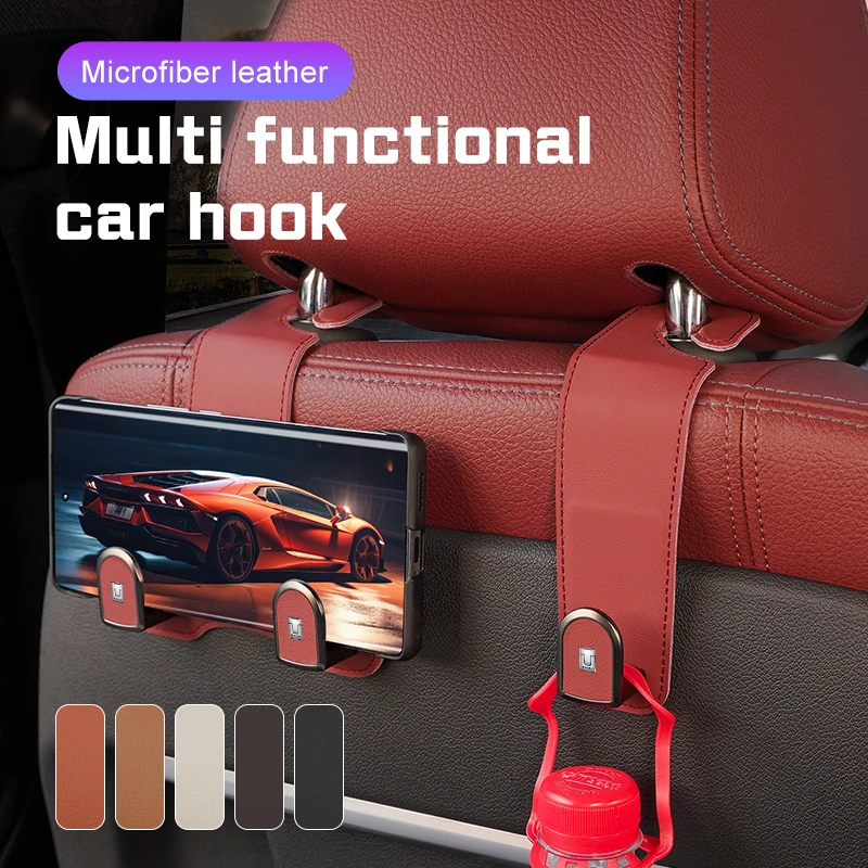 

For Great Wall TANK 300 400 500 700 TANK300 Car headrest hook hanger hooks Multi-functional Rear Seat Leather Hook Accessories
