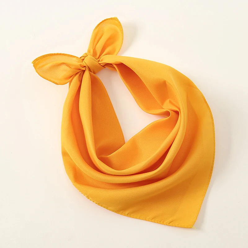 

Однотонный квадратный шарф, атласная шелковая повязка на голову, мусульманская женщина, хиджабы, женские обертывания для волос небольшого размера, исламский тюрбан, женский платок 56*54 см