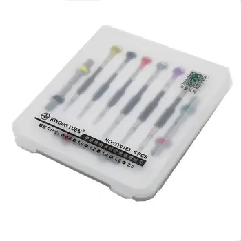 GYC 製造的微型一字螺絲起子,毫米槽型螺絲起子,用於維修手錶,6 件裝,適用於 0.8-2.0 毫米螺絲。 10 最佳銷售 手錶螺絲起子套裝 - №5