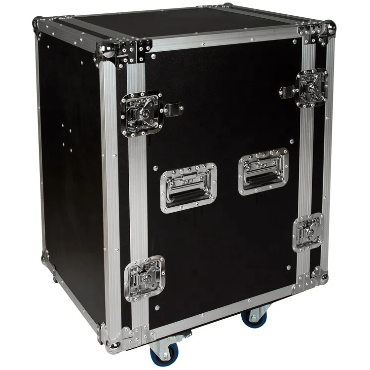 Two-door Single Layer  Professional Aluminum Flight Rack Case 3