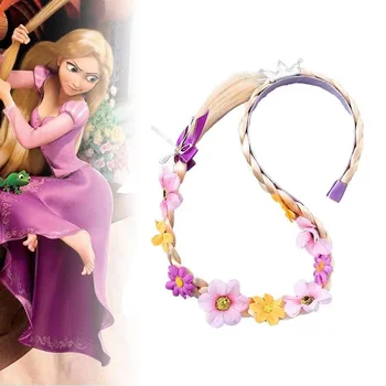 קוספליי אלזה אנה פרינסס להתחפשות פרוקות פרינסס ילדות חמודות פרח רפונזל פרוק ארוך מתוחכם לילדות תחפושת