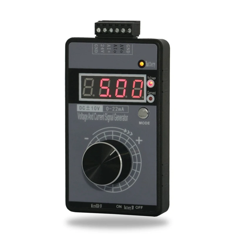 Handheld Positive And Negative Voltage 0-10V5V + Current 0-4-20Ma Signal Generator Set Analog Source Calibrator