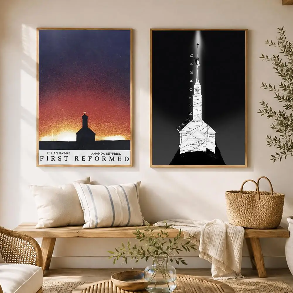 Film First Reformed Poster HD poster wall art self-stick no-residue for home cafe office great gift