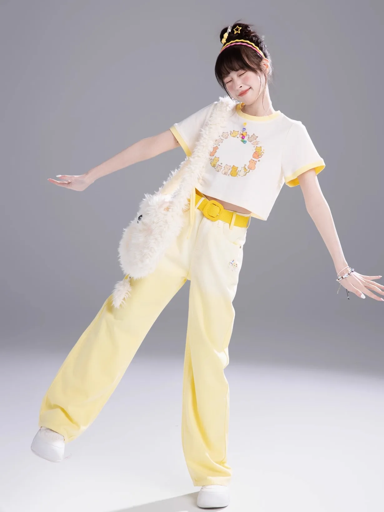 

Джинсы Sweet Sle с высокой талией и прямыми штанинами, женские тонкие хлопковые джинсовые брюки, летние брюки для повседневной носки, стройнящие брюки для повседневной носки