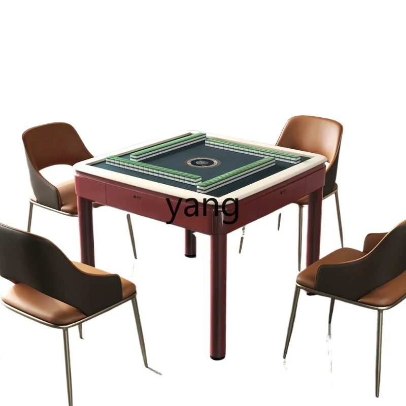 

YJQ automatic mahjong machine household dining table dual-purpose four-port machine electric four legs low noise