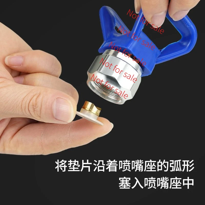Airless spraying machine accessories sheet Duck bill seat Semicircular leak-proof nozzle Saddle sealing gasket Crescent pad