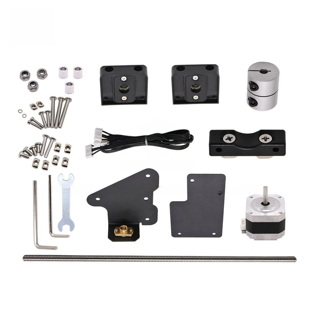 For Ender 3 Dual for z Upgrade Kit Includes Motor Mounting Plates for z Brackets Power Cable and All Necessary Fasteners