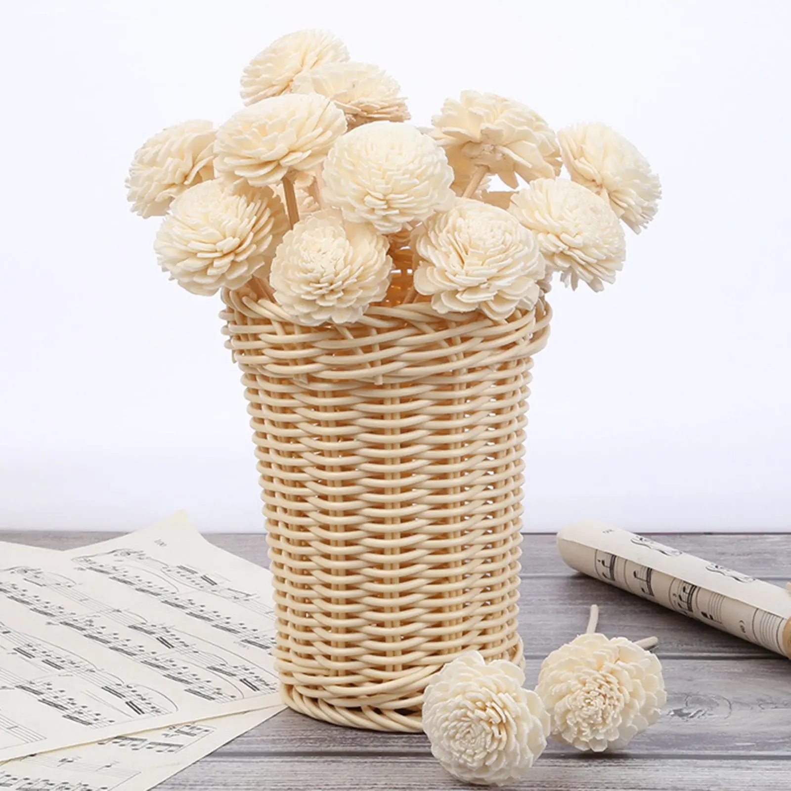 3 Pcs Rattan Aromatherapy Dried Flowers Home Decor Scented Room Accessories Water Absorption Capacity Stable Volatility