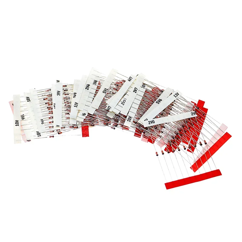

1/2W Zener Diode 2V 2.4V 3V 3.3V 3.6V 3.9V 4.3V 5.1V 5.6V.5V 10V 12V 13V 15V 16V 18V 20V 22V 24V 27V 30V 33V 39V Assorted pack