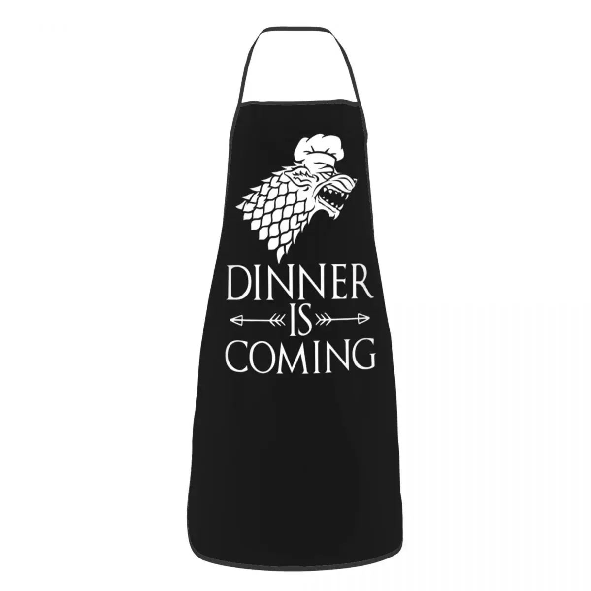 Dinner Is Coming Funny Aprons for Women Men Adult Unisex Kitchen Chef Bib Tablier Cuisine Cooking Baking Gardening