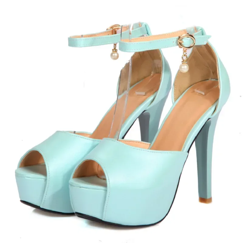 

Женские сандалии на платформе большого размера, зеленые разноцветные туфли на высоком каблуке с шипами, вечерние офисные женские летние туфли на шпильке с открытым носком и ремешком на щиколотке