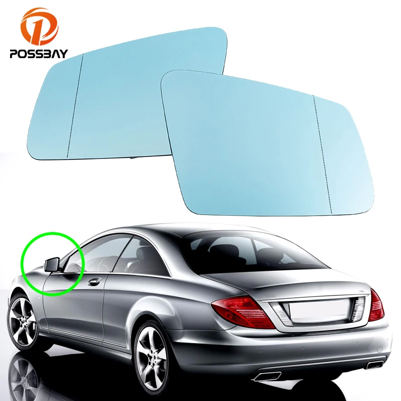 Car Left/Right Rearview Wing Mirror Heated Glass Rear View for Mercedes-Benz C216 W246 W204 S204 C204 C218 W212 S212 C207 A207