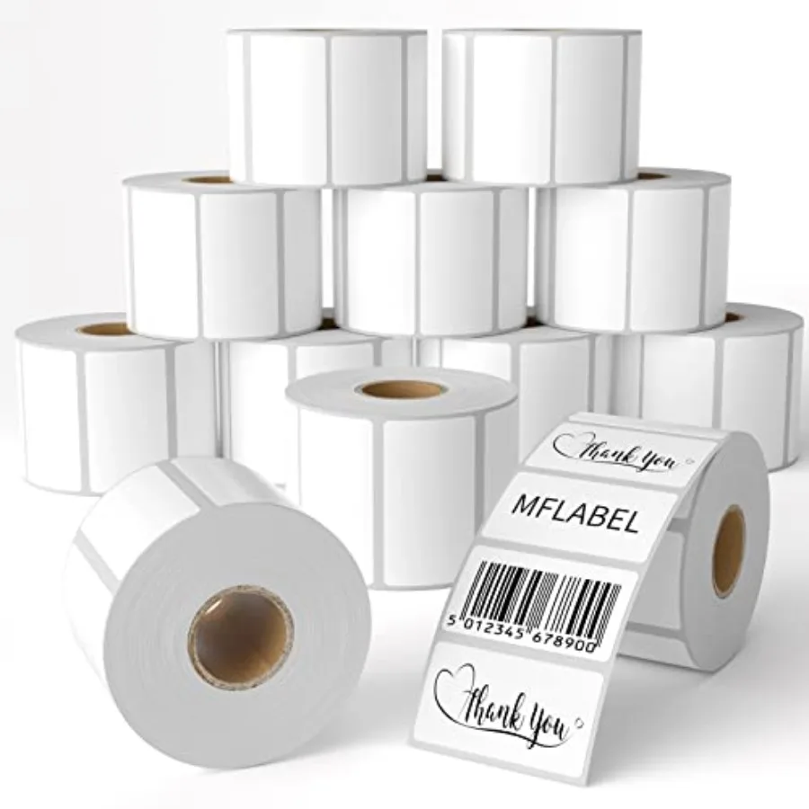 

Thermal Shipping Labels 000 Labels -.5.5 Inch Direct Thermal Perforated Stickers for FBA Barcode SKU Packagg Compatible with Ze