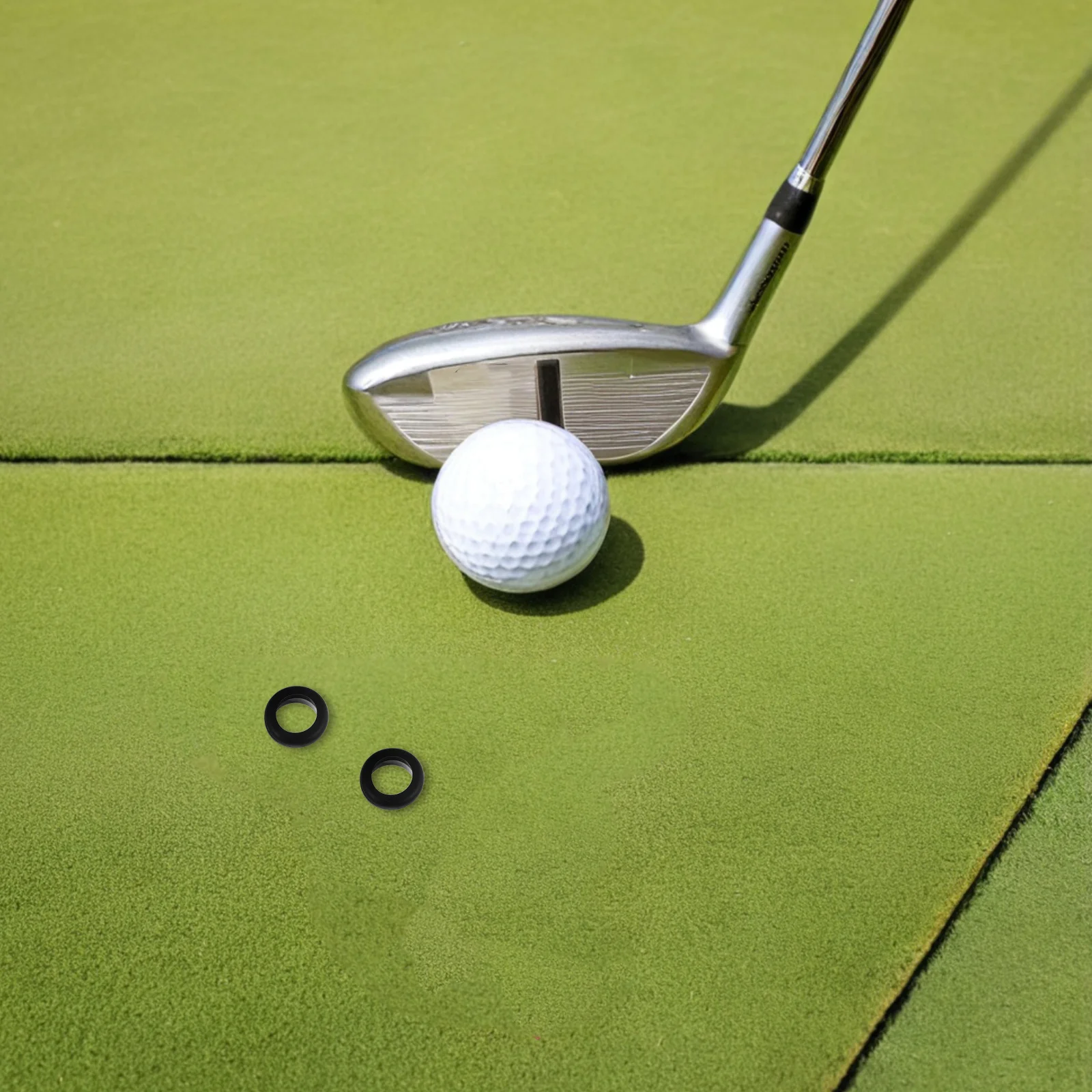 

2Pcs Golf Swing Practice Rings Secure Donut for Training Drills Comfortable Sweat-Absorbing Design Golf Overgrip Ring