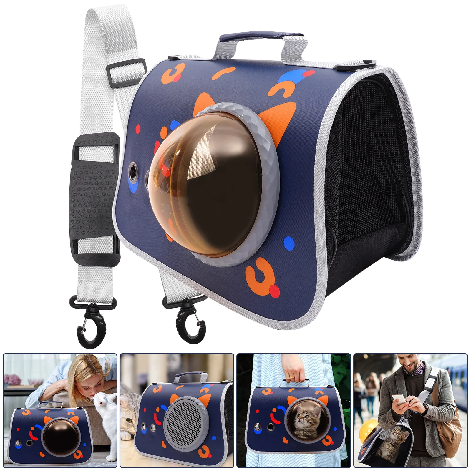 

1pcs Pet Travel Carrier Foldable Cat Bag Breathable Dog Carrier Portable Puppy Bag For Small Pets Outdoor Travel Pet Supplies