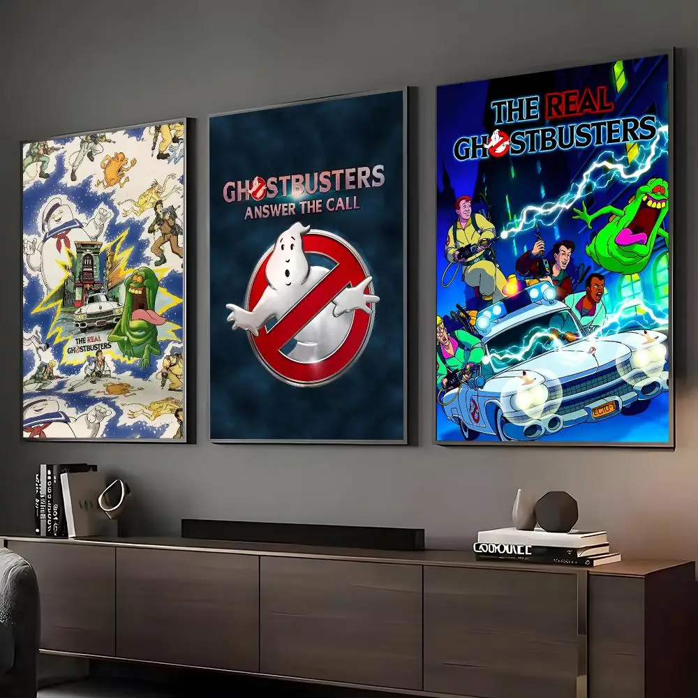 Movie The Real G-Ghostbusters Painting Calligraphy HD Art Wall Room Decor Home Waterproof Home Living Bar Decorative Paintings