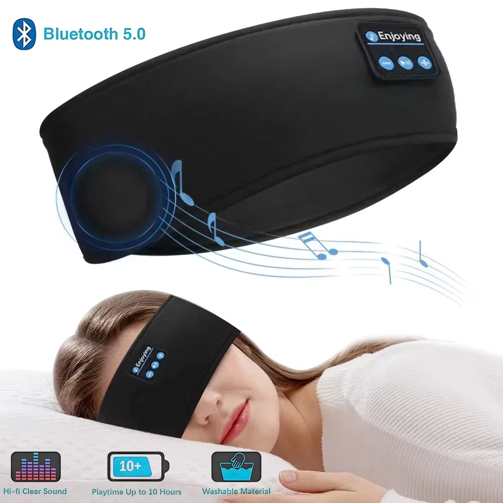 

BT Earphones Sports Sleeping Headband Elastic Wireless Headphones Music Eye Mask Wireless Bluetooth Headset Headband