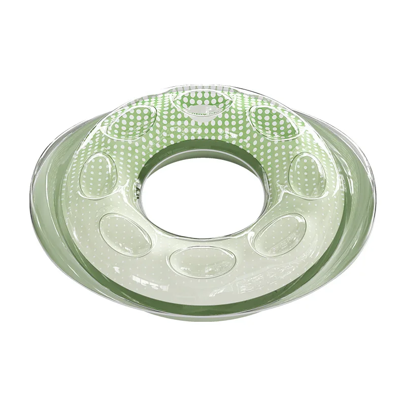 Double Air Chambers แหวนว่ายน้ํา-หนาพิเศษ Inflatable Pool Float สําหรับเด็ก/ผู้ใหญ่, ลอยตัวสูงคริสตัลน้ําใสหลอด 튜브