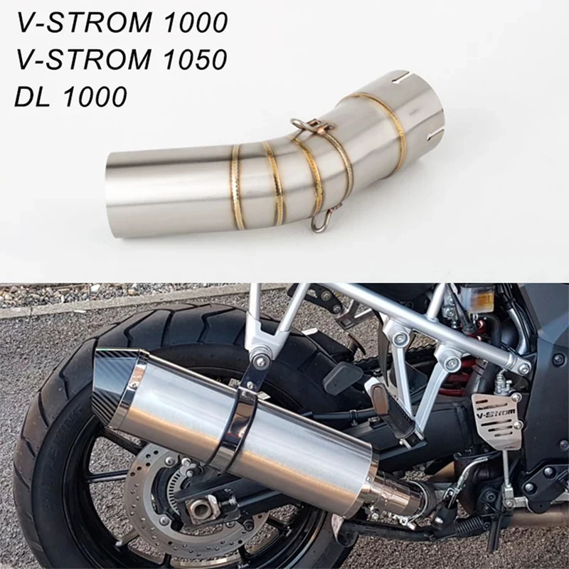 

Slip-On Motorcycle Exhaust Mid Link Pipe For Suzuki V-Strom DL1000 2014-2019 V-Strom 1050 DL1050 2020-2021 Escape Pipe