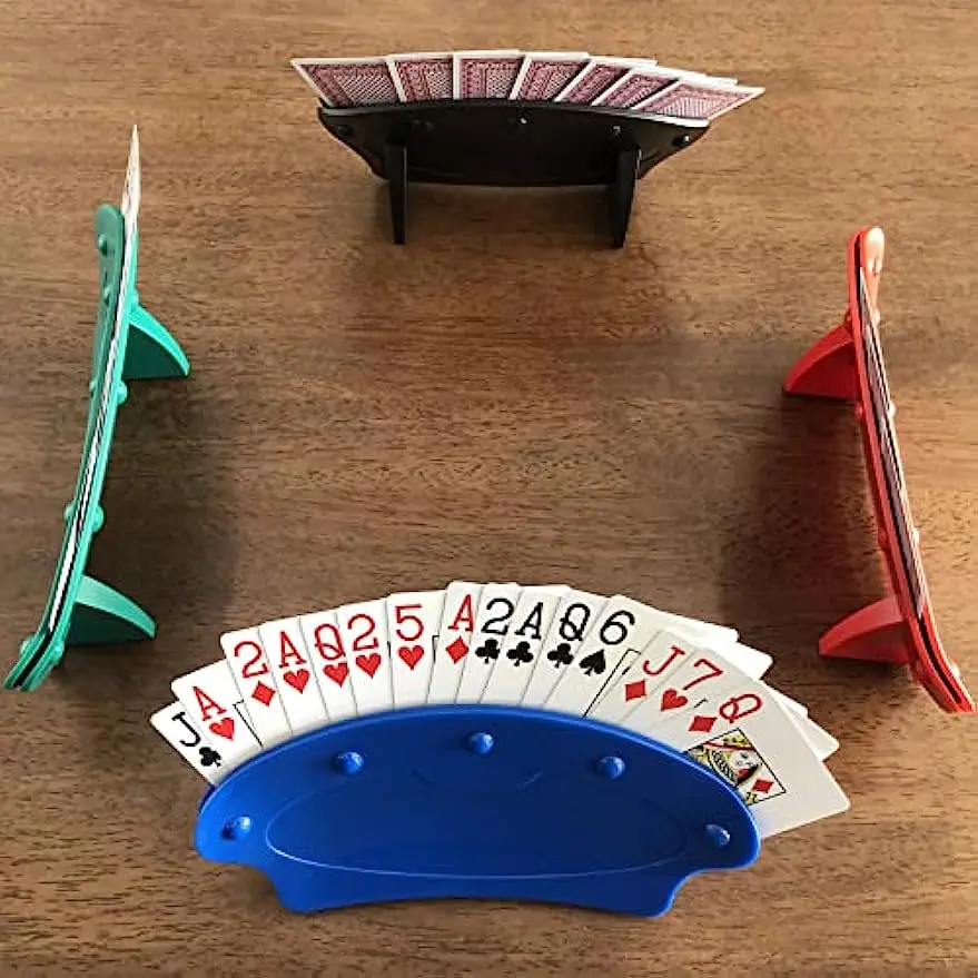 

4pcs/Set Playing Card Holder Perfect for Family Card Games Parties Card Holder Board Game Card Holder Card Storage Box Clip