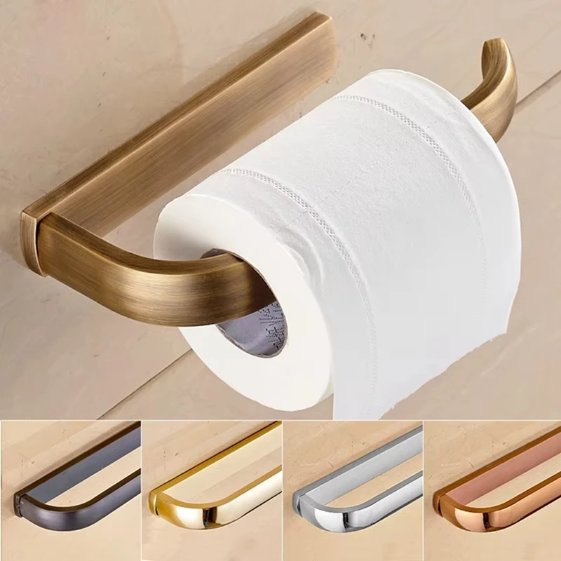 

Copper Brass Brushed Toilet Paper Roll Holder Chrome Black White Gold Bathroom Accessories Toilet Tissue Towel Holder