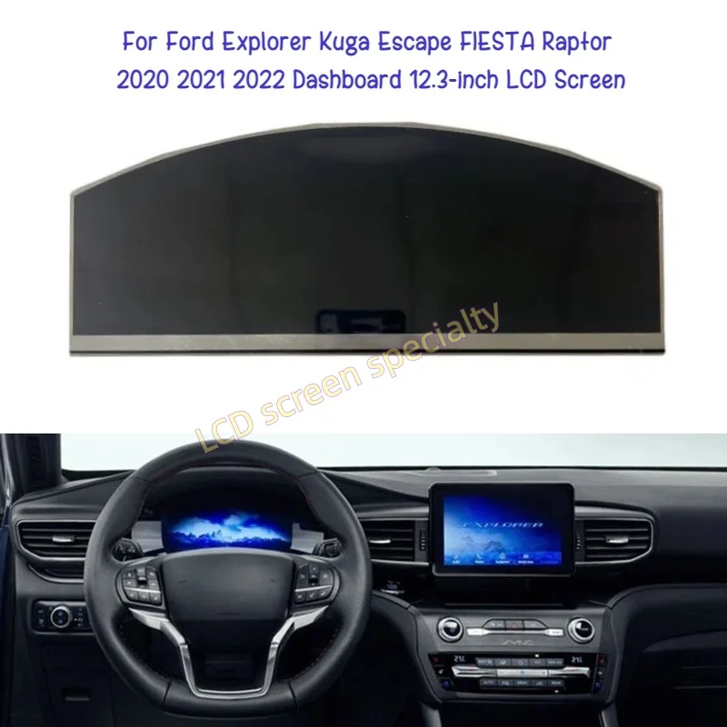 12.3 inch LS123M5LZ01 LS123M5LZ02 LCD Display Screen for Ford Explorer Kuga Escape Fiesta Raptor 2020 2021 2022 Dashboard