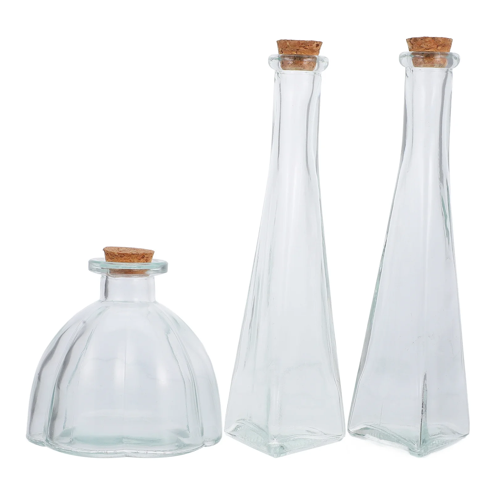 

3Pcs Wedding Sand Ceremony Bottle Set Elegant Glass Containers with Corks Symbolic Union Keepsake for Bridal Shower Favors