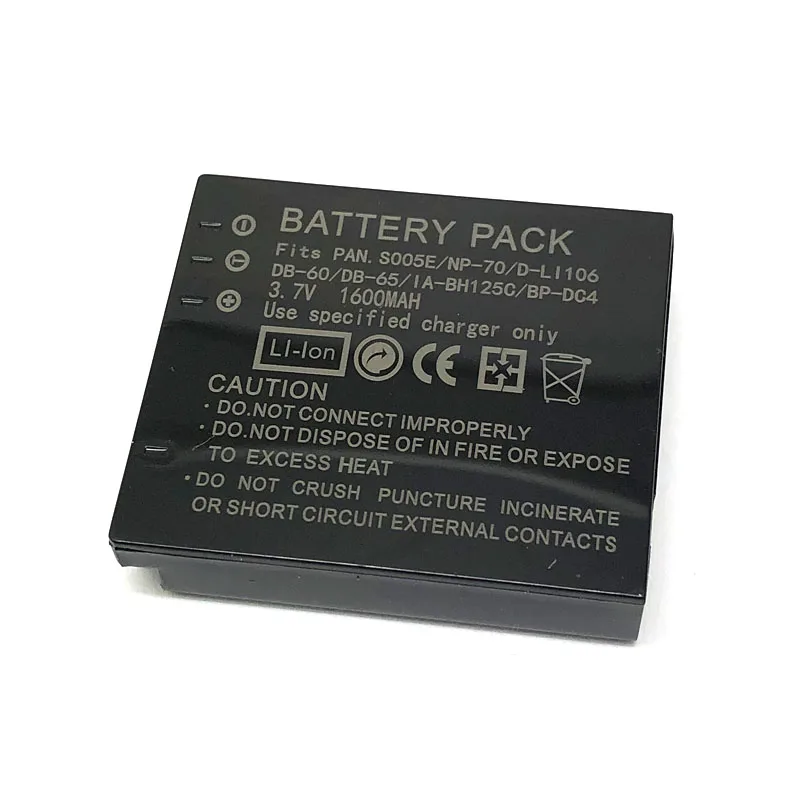 CGA-S005 S005E DMW-BCC12 Battery for Panasonic DMC LX1 LX2 LX3 FS1 FS2 FX1 FX3 FX8 FX9 FX10 FX12 FX50 FX100 FX150 FX180