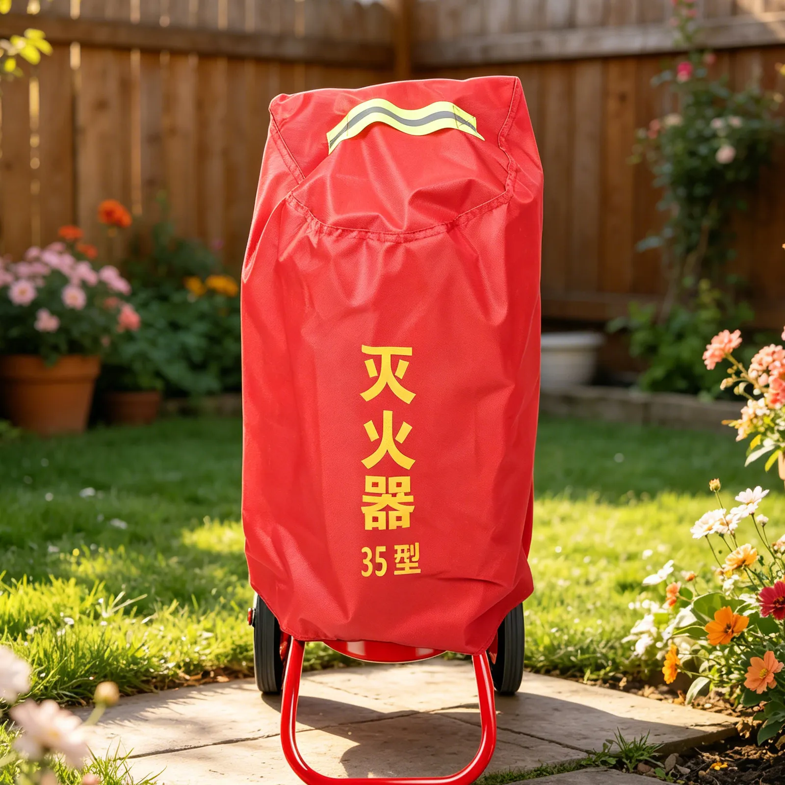 Fire Hydrant Cover Heavy Duty Oxford Waterproof Anti-Freeze Outdoor Winter Thermal Insulation Bag Fits 33.86x25.59 Hydrants Fire