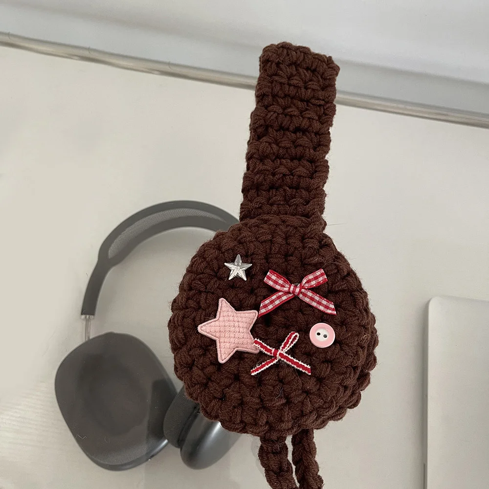 Chic Korean Style Y2k Plush Earmuffs Thicken Soft Warm JK Knitted Earflap Solid Color Outdoor Winter Ear Cover Women