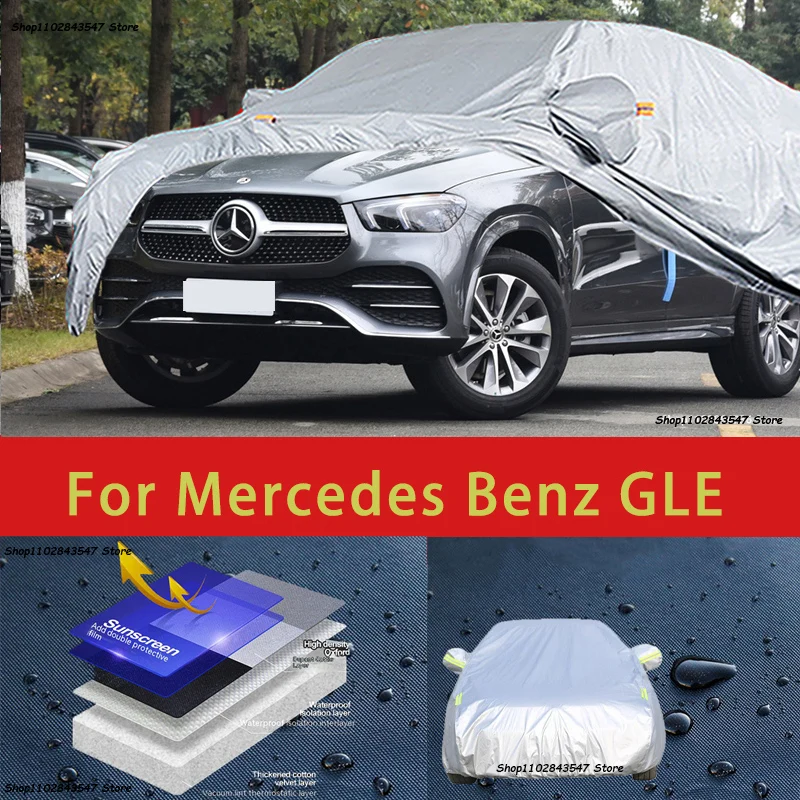 

For Mercedes Benz GLE Outdoor Protection Full Car Covers Snow Cover Sunshade Waterproof Dustproof Exterior Car accessories